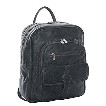 【中古】【輸入品・未使用】ピールレザー3060 - CHARミディアムバックルフラップバックパック - チャコール