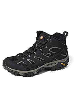 【中古】【輸入品・未使用】(9 (EU 43.5)%ｶﾝﾏ% Black (Black)) - Merrell Men Moab 2 Mid GTX High Rise Hiking High Rise Hiking Boots