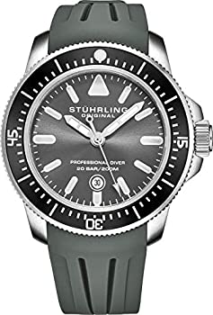 【中古】【輸入品・未使用】Stuhrling オリジナル メンズ 腕時計 アナログ腕時計 文字板 プロスポーツダイバー スクリューダウンクラウン付き 防水 200m防水 日本製クォーツ