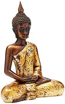 【中古】【輸入品・未使用】Oriental Furniture sta-bud22タイ16.5インチSitting Buddha Statue (中国)ハンドメイド|スカイマーケットプラス