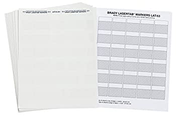 【中古】【輸入品・未使用】Brady LAT-53-361-1 1.5 Width x 1.5 Height%ｶﾝﾏ% B-361B Self-Laminating Polyester%ｶﾝﾏ% Matte Finish White/Translucent Laser Printable Lab