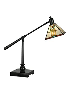 【中古】【輸入品・未使用】Dale Tiffany tt90492ミッション銀行テーブルランプ、Micaブロンズ