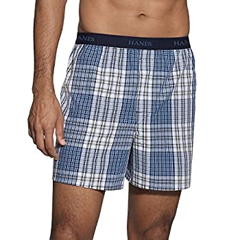 【中古】【輸入品・未使用】Hanes Ultimate メンズ 5枚パック 糸染め 露出ウエストバンド ボクサー (色は異なる場合があります) US サイズ: Medium