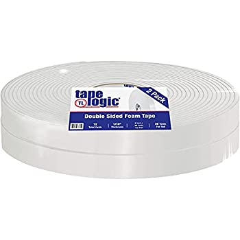 【中古】【輸入品・未使用】Tape Logic T9591162PK Polyethylene Double Sided Foam Tape%ｶﾝﾏ% 1/16 Thick%ｶﾝﾏ% 36 yds Length x 2 Width%ｶﾝﾏ% White (Case of 2) by Tape L｜スカイマーケットプラス