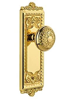 【中古】【輸入品・未使用】Grandeurウィンザープレートwithウィンザーノブ、Passage???2.375インチ、Polished Brass｜スカイマーケットプラス 101,089円
