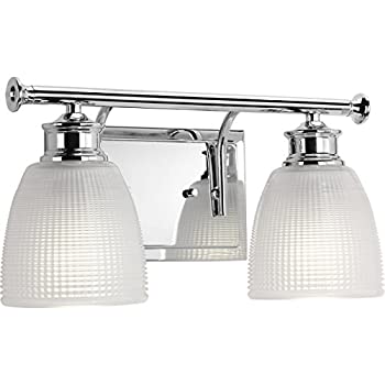 【中古】【インポート品・未当て嵌める】Progress Lighting p2116仕合わせ風呂場洗面かざり付ける台ともし火with 2ともし火???15?%ﾀﾞﾌﾞﾙｸｫｰﾃ% Wide、 P2116-15 1