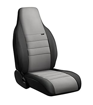 【中古】【輸入品・未使用】FIA NP92-85 グレー カスタムフィット リアシートカバー スプリットシート 60/40 - ネオプレン(ブラック + グレーセンターパネル)