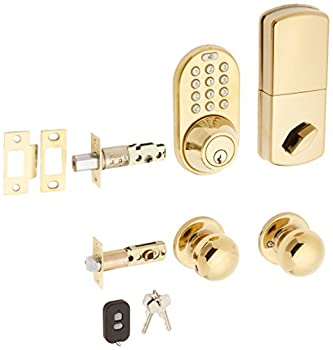【中古】【輸入品・未使用】MiLocks XFK-02P デジタルデッドボルトドアロックとパッセージノブコンボ リモコンとキーパッドコードを介してキーレスエントリー付き 外部ドア