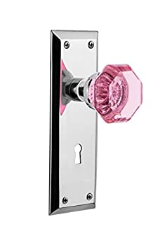 【中古】【輸入品・未使用】Nostalgic Warehouse 720873新しいYorkプレートPassage Waldorfピンクドアノブでアンティーク真鍮 MORTISE 2.25 726369 1