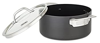 【中古】【インポート品・未当てはめる】Viking 40051-0224 Hard Anodized Nonstick Soup Pot%ｶﾝﾏ% 3.8l%ｶﾝﾏ% Grey