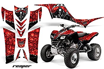 【中古】【輸入品・未使用】AMR Racing GraphicsキットATV Kawasaki KFX 700 2004 ? 2009 Reaperレッド