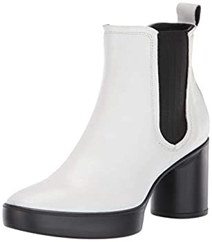 【中古】【インポート品・未当て嵌める】ECCO レディース シェイプスカルプテッドモーション 55 チェルシーアンクルブーツ US 大きさ: 4-4.5 色つや: 白いこと