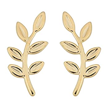 【中古】【輸入品・未使用】14K イエローゴールド オリーブの枝 イヤリング 59,078円