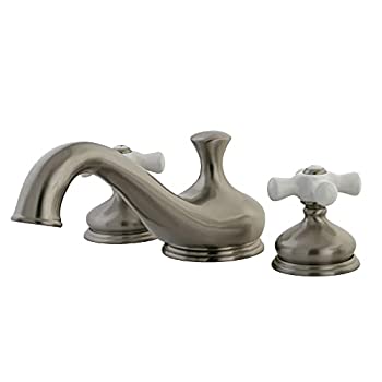 【中古】【輸入品・未使用】キングストン真鍮ks333?PX Heritageローマの浴槽フィラーwith磁器レバーハンドル 8-Inch Adjustable Center KS3338PX 1｜スカイマーケットプラス 108,134円