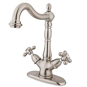 【中古】【輸入品・未使用】Kingston Brass KS1498AX Two Handle Vessel Sink Faucet with Optional Cover Plate｜スカイマーケットプラス