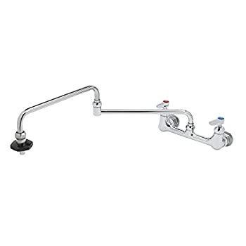 【中古】【インポート品・未当て嵌める】T\u0026S Brass B-0598 Wall Mount 8-Inch Centers 24-Inch Double Joint Nozzle Insulated On-Off Control Pot Filler by T\u0026S Brass