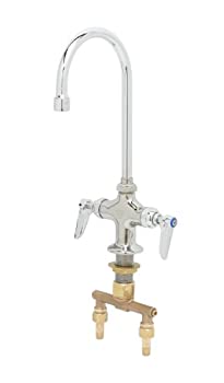 【中古】【輸入品・未使用】T&S Brass B-0301-01 Double Pantry Faucet%ｶﾝﾏ% Single Hole Base%ｶﾝﾏ% 4-Inch Spreader%ｶﾝﾏ% Swivel Gooseneck%ｶﾝﾏ% Non-Splash Aerator by T&｜スカイマーケットプラス 60,831円