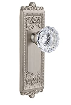 【中古】【インポート品・未当てはめる】Grandeurウィンザー家一皿with Fontainebleau結晶ノッブ、ダブルダミー、繻子Ni