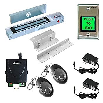 【中古】【インポート品・未当て嵌める】FPC-5007-VS One door Access Control Inswinging door 300lbs Electromagnetic lock kit with Vsionis wireless receiver and remote kit by FP