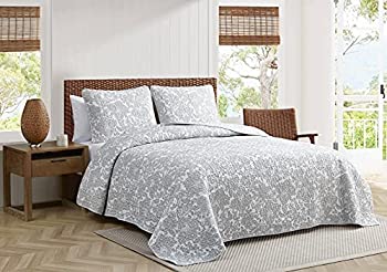 【中古】【輸入品・未使用】Tommy Bahama Island Memory Grey Quilt Set%ｶﾝﾏ% King%ｶﾝﾏ% Pelican Grey