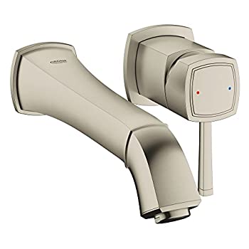 【中古】【輸入品・未使用】Grohe 19?931?A Grandera 1.2?GPMウォールマウントバスルーム蛇口2穴with silkmov、 19931ENA 1｜スカイマーケットプラス