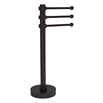 【中古】【インポート品・未当てはめる】Allied Brass 973G バニティトップ 3律動的な調子腕 グルービーアクセント ゲストタオルホルダー アンティークブロンズ