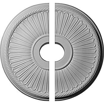 【中古】【輸入品・未使用】Ekena Millwork 20?1?/ 8?%ﾀﾞﾌﾞﾙｸｫｰﾃ% OD X 3?7?/ 8?%ﾀﾞﾌﾞﾙｸｫｰﾃ% ID X 1?7?/ 8?%ﾀﾞﾌﾞﾙｸｫｰﾃ% P Berkshire天井Medallion CM20BE12 1
