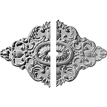 【中古】【輸入品・未使用】Ekena Millwork 42?3?/ 4?%ダブルクォーテ% W x 28?7?/ 8?%ダブルクォーテ% H x 3?%ダブルクォーテ% ID X 1?%ダブルクォーテ% P Ashford天井Medallion CM42X28AS2-030|スカイマーケットプラス