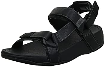【中古】【輸入品・未使用】FitFlop メンズ 調節可能 クイックスティック ストラップ サンダル%ｶﾝﾏ% ブラック%ｶﾝﾏ% 10｜スカイマーケットプラス