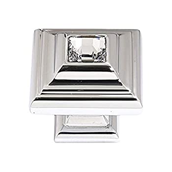 【中古】【インポート品・未当て嵌める】Alno C213-マイコン 言い慣わし的な水晶ノッブ 1-1/4in 光輝Cr