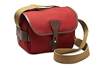 【中古】【インポート品・未当てはめる】Billingham s2ショルダーバッグ( Burgundy帆布/黒茶なめし革)