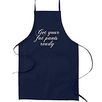 【中古】【インポート品・未当て嵌める】Get Your Fatズボン下Ready Funny Parody Cooking Baking勝手もと前垂れ OneSize 青色 SP-00072KA-NB キッチン用品・食器・調理器具-エプロン・三角巾-エプロン