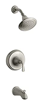 【中古】【インポート品・未当て嵌める】Kohler TS10274-4-BN K-TS10274-4-BN FORTE 刻みつける 点火装置テンプ 二階建てバス\u0026シャワーバルブトリム NPT注ぎ口と2.5galのシャワー頭顱 晴れ晴れしいなつや