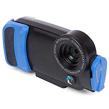 【中古】【インポート品・未当て嵌める】Watershot PROハウジング iPhone 7用 (シュノーケル青み) フラットレンズポートのみ