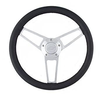 【中古】【輸入品・未使用】Grant 1901 ビレットシリーズ レザー製ステアリングホイール シボレーのロゴと取り付けキット｜スカイマーケットプラス