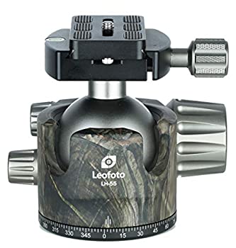 【中古】【輸入品・未使用】LEOFOTO LH-55 CAMO 55mm ロープロファイル ボールヘッド Arca/RRS 対応 独立型パンロックカモフラージュ