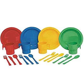 【中古】【輸入品・未使用】Constructive Playthings asc-796?Indestructible Pretend Play Dishes???Service for 4|スカイマーケットプラス