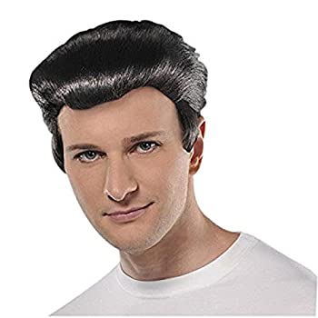 【中古】【輸入品・未使用】Amscan Fabulous '50s Costume Party Greaser Synthetic Fiber Wig (1 Piece)%カンマ% One|スカイマーケットプラス