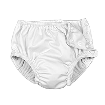 【中古】【輸入品・未使用】-i play. 赤ちゃん &amp; 幼児 水泳用おむつ スナップ式 再利用可能 吸収性 US サイズ: 6-12 Months カラー: ホワイト｜スカイマーケットプラス