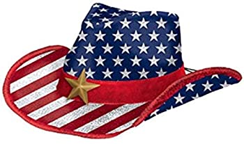 【中古】【輸入品・未使用】Shindigz Patriotic Printed Cowboy Hat