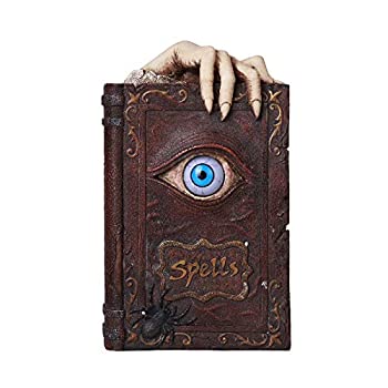 【中古】【輸入品・未使用】Pacific Giftware 邪眼 魔法の本 樹脂製 貯金箱 ハロウィン装飾 ゴシック コレクション用 8.25インチ