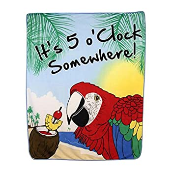 【中古】【輸入品・未使用】Its Five O Clock Somewhere Large 50?x 60?in Plush Throw Blanket
