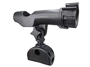 【中古】【輸入品・未使用】Pactrade マリンボートマウント 調節可能な釣り竿ホルダー 7/8インチ - 1インチ ラウンドレールチューブ 180度