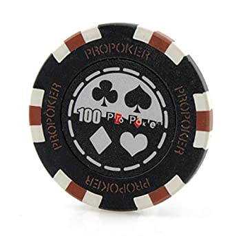 【中古】【輸入品・未使用】Versa Games プロポーカーチップ 重量13.5グラム - 50枚パック (色選択可) (ブラック)