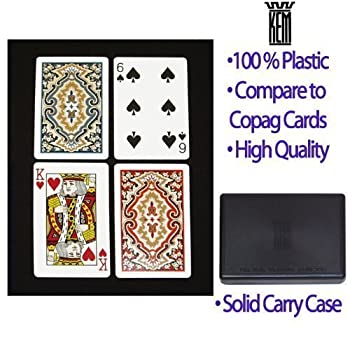 【中古】【輸入品・未使用】KEM Paisley 100% Plastic Playing Cards - 2 Deck Set