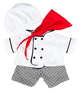 【中古】【輸入品・未使用】Chef Outfit Teddy Bear Clothes Fits Most 14%ﾀﾞﾌﾞﾙｸｫｰﾃ%-18%ﾀﾞﾌﾞﾙｸｫｰﾃ% Build-a-Bear and Make Your Own Stuffed Animals
