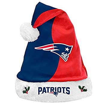【中古】【輸入品・未使用】新しいEngland Patriots 2017?Nfl Basic Logo Plushクリスマスサンタ帽子