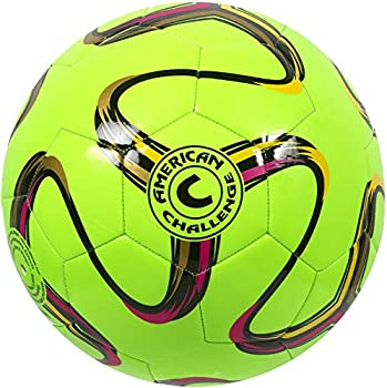 【中古】【輸入品・未使用】American Challenge Brasilia サッカーボール (Lime%ｶﾝﾏ% Size 3)