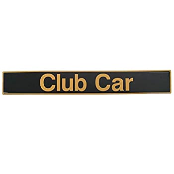 【中古】【インポート品・未当て嵌める】No.1 付属物 野球クラブ鉄道車両DSプレデントエンブレム用名まえ一皿 ゴルフ手押し車用 黒いことゴールド