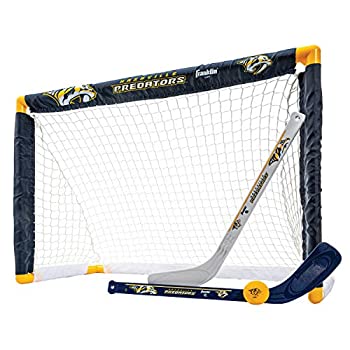 【中古】【輸入品・未使用】(Nashville Predators) - Franklin Sports NHL Team Licenced Knee Hockey Set - Includes 2 Mini Hockey Sticks and One Foam Mini Hockey Ball